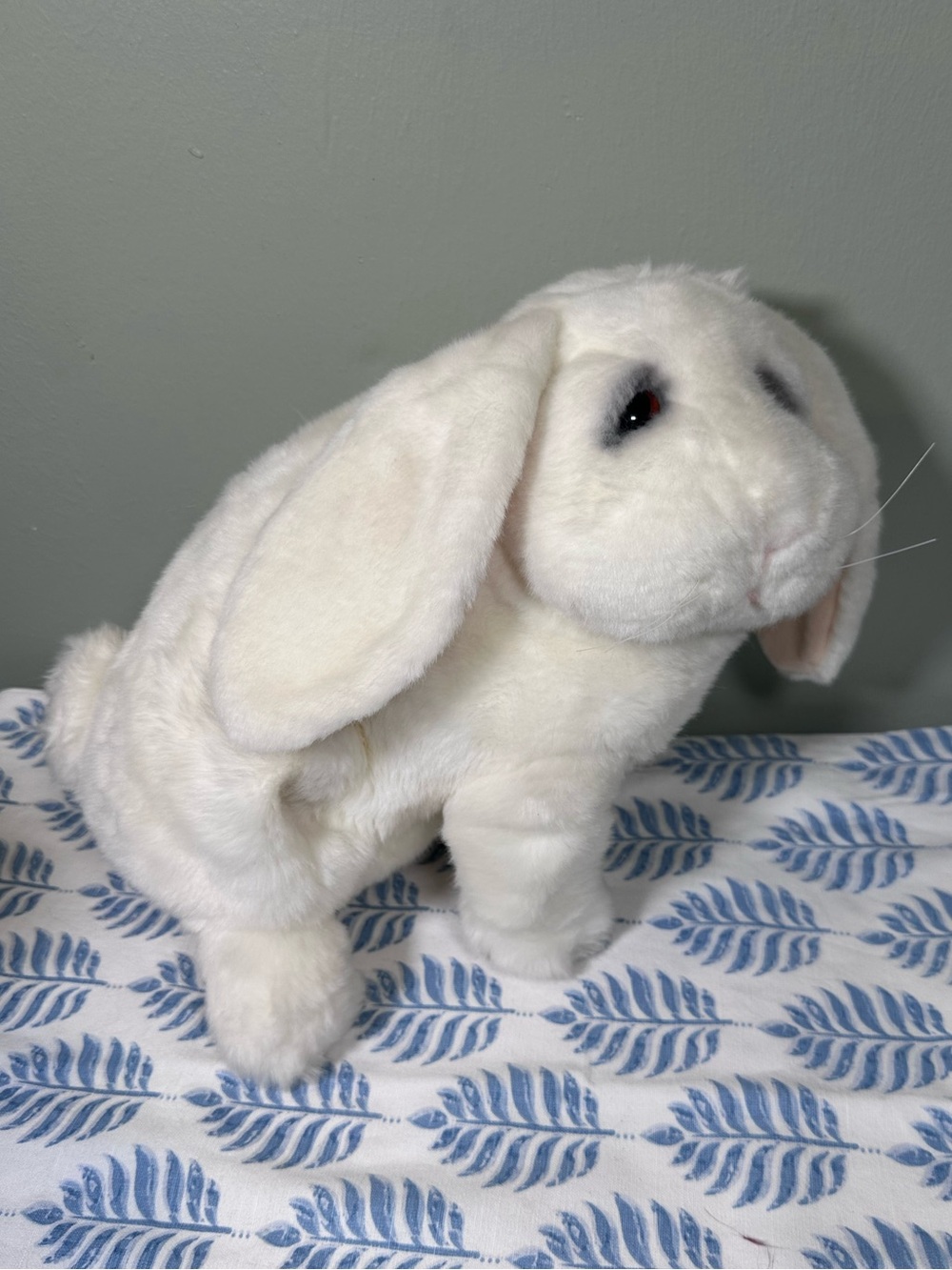Dakin Byron Plush White Bunny Rabbit Lou Rankin Friends 14" Stuffed Animal